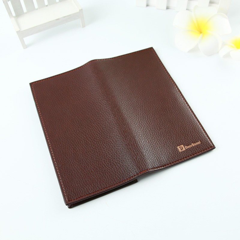 厂家直供 荔枝纹加围款 丝印休闲男士磁扣长款钱包 长款钱夹详情图5