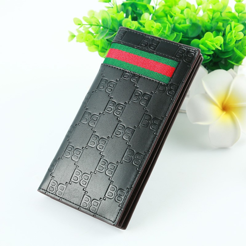 厂家直供 荔枝纹加围款 丝印休闲男士磁扣长款钱包 长款钱夹详情图11