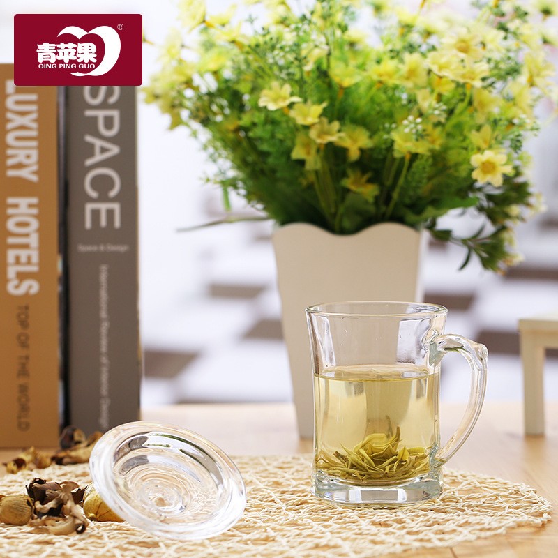青苹果玻璃杯保温杯塑料杯泡茶杯杯子义乌日用品详情图2