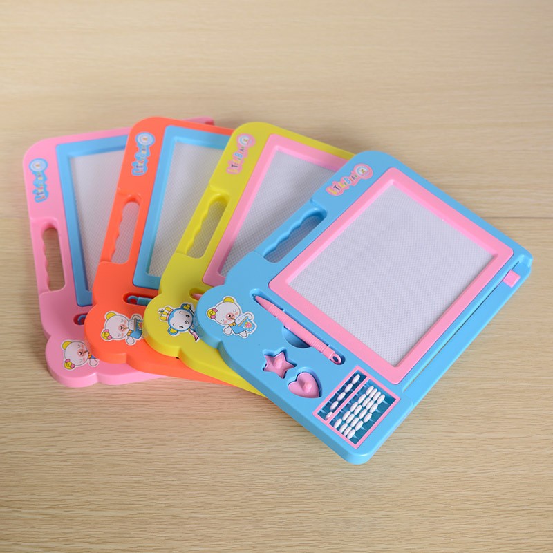 儿童彩色磁性画板宝宝益智带算盘超大号写字画板详情图5