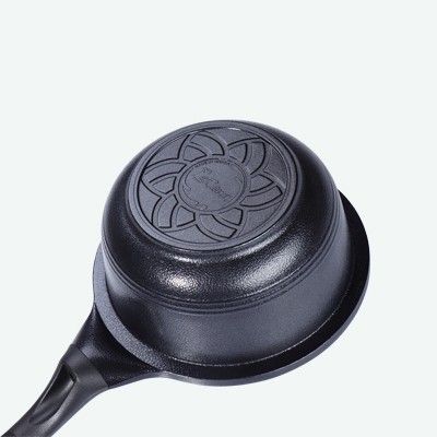 Korean-style double-ear instant noodle pot, stainless steel lifting pot, enamel pot, multi-functional frying and stir-frying flat pan, household kitchenware
