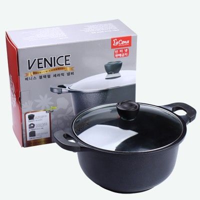 Venice ceramic double-handled soup pot, 24cm undefined