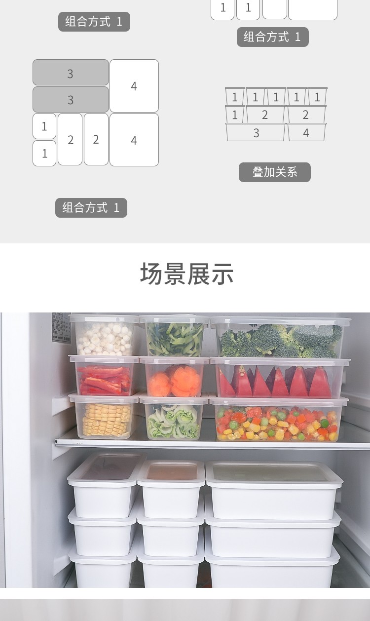 NAKAYA日本食物保鲜盒（盖子很贴）540ML详情图10