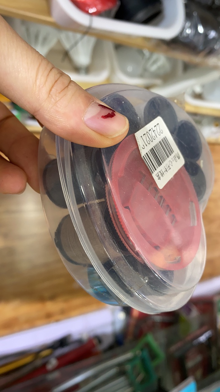 Heart-shaped sewing box