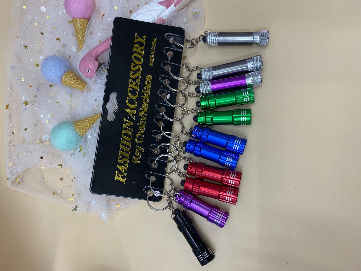 Key chain  small flashlight key chain   manufacturers direct key chain thumbnail