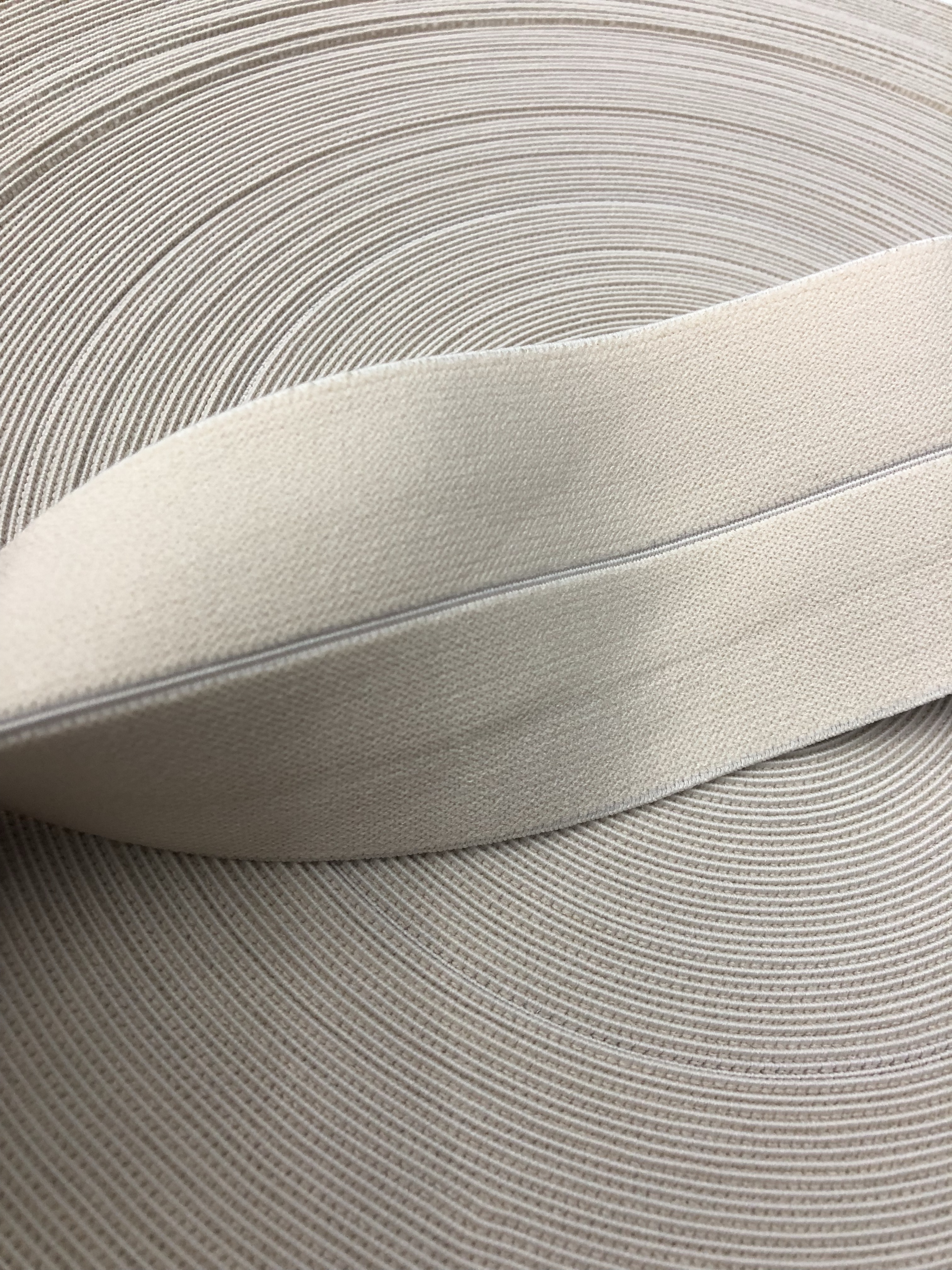 6Cm Fluted Nylon Edge Elastic Waistband Specification drawing