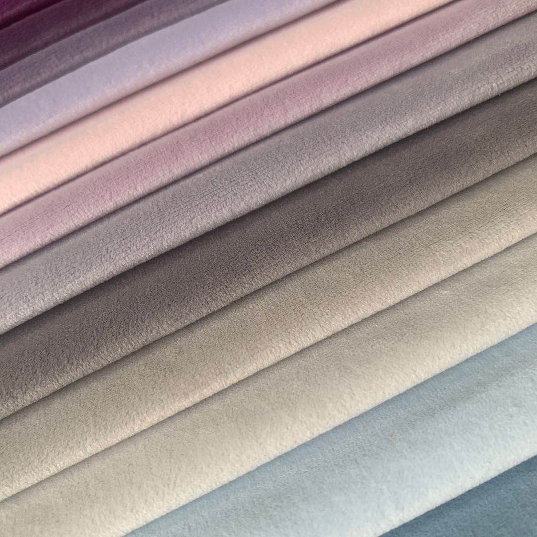 Factory direct sales of polyester fabric sofas, cushions, clothing, cotton-padded clothes, curtains, multi-color warp knitted velvet, bags, stationery and materials detail image 1