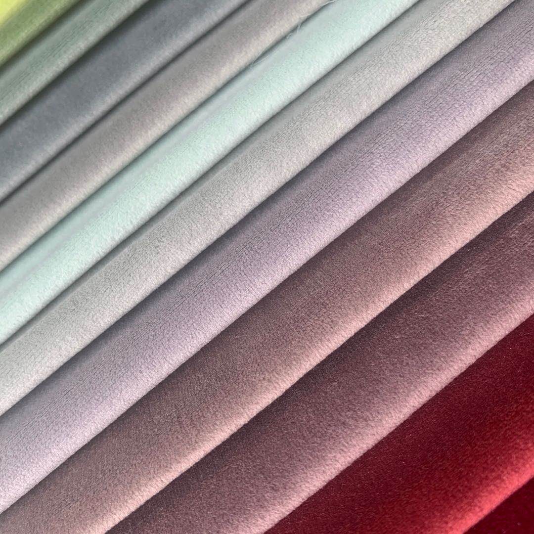 Factory direct sales of polyester fabric sofas, cushions, clothing, cotton-padded clothes, curtains, multi-color warp knitted velvet, bags, stationery and materials detail image 6