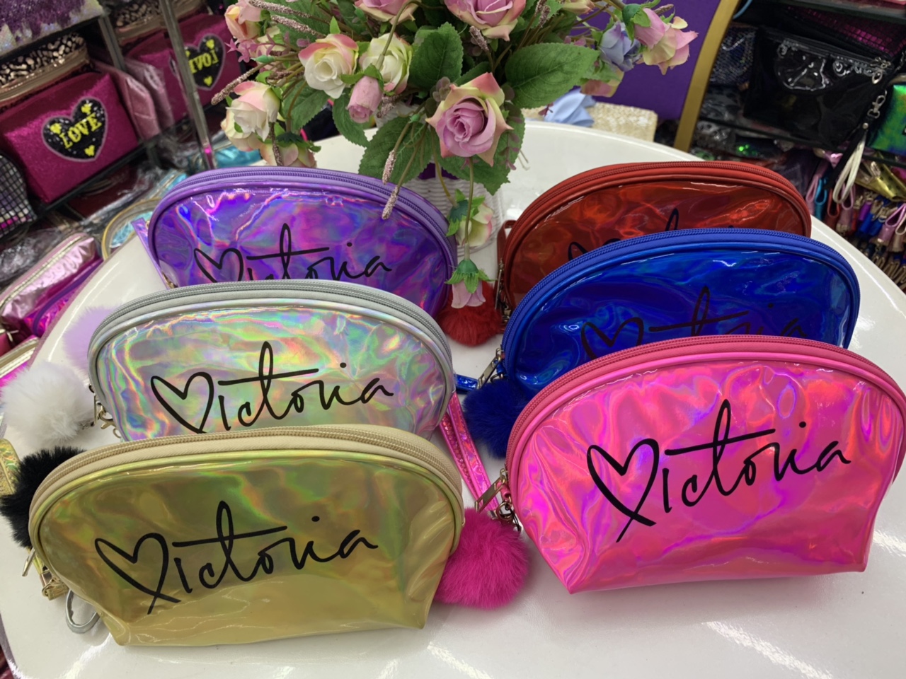 亮丽七彩化妆包