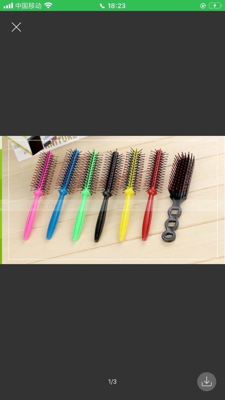 Factory direct sales of color plastic curling combs, hair styling combs and hair curling combs wholesale