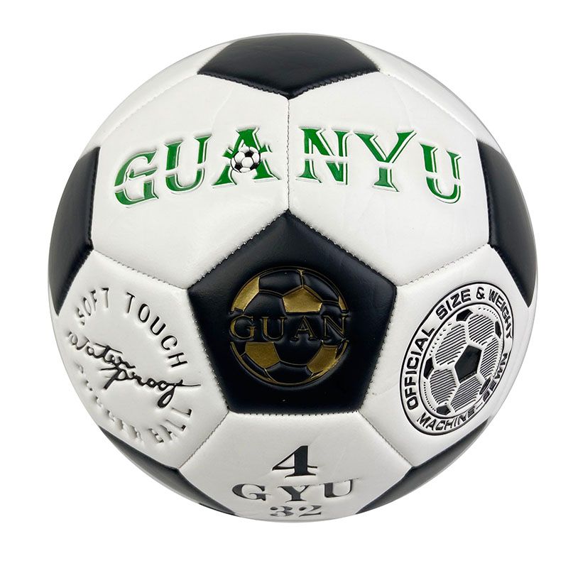 Factory direct 5 black and white block football machine sewing football thumbnail