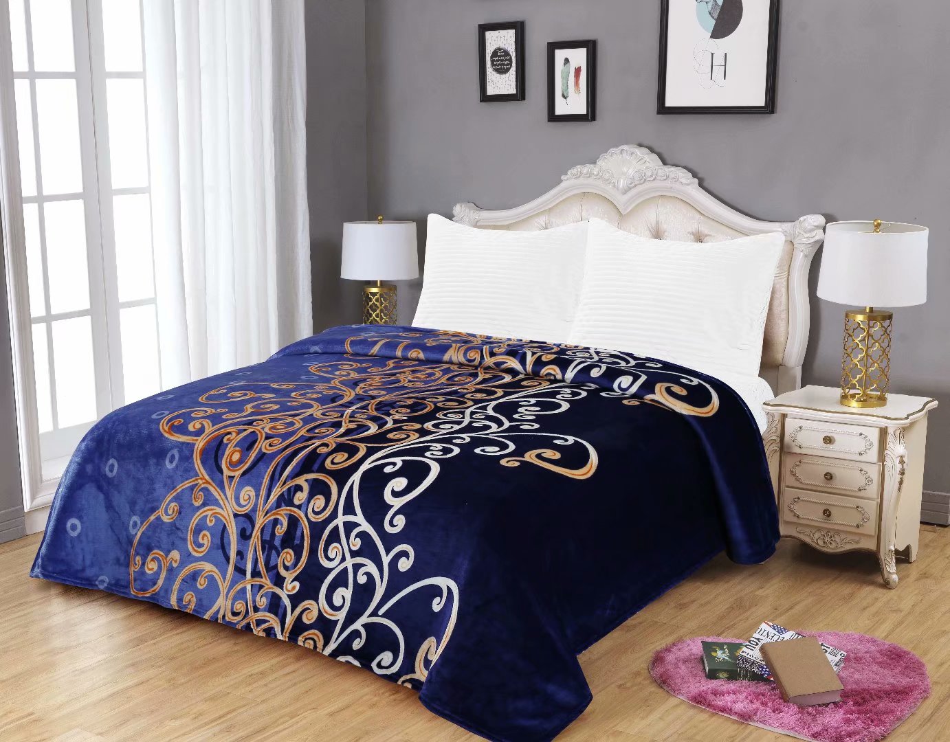 新款法兰绒三件套被子 多款式可选详情图9