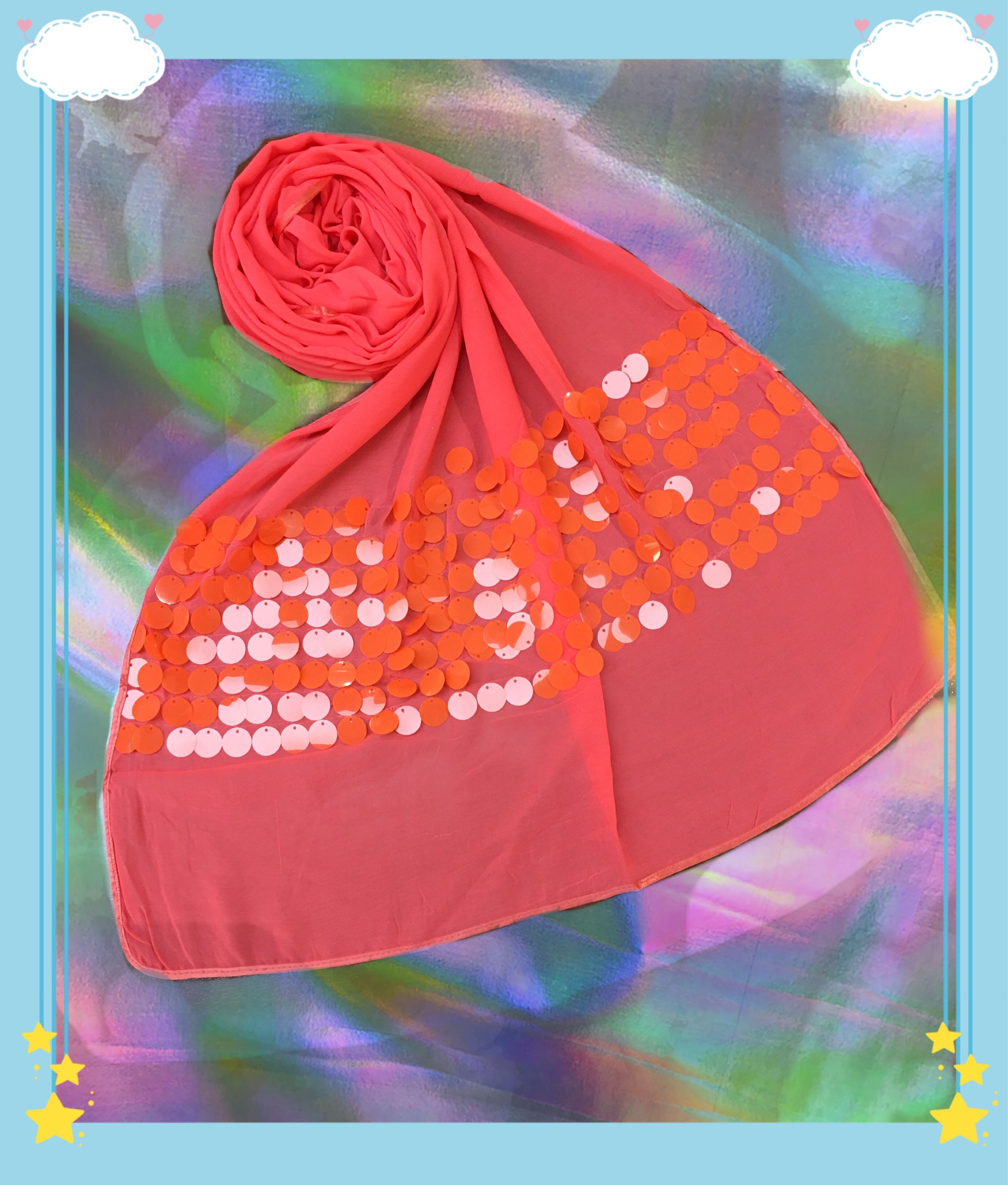 Large sequin scarfs 37