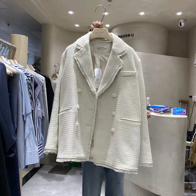 韩版西装外套细节图