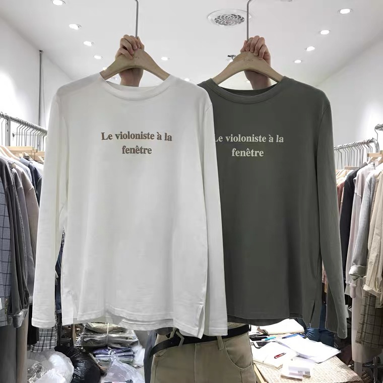 韩版字母长袖产品图