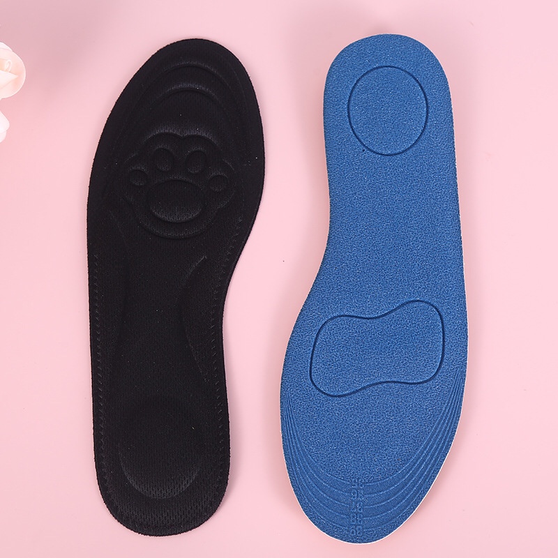 Factory direct sales of autumn and winter cat paw breathable sweat-absorbing pressure-reducing insoles, high heels, casual shoes, 4D anti-odor massage insoles undefined