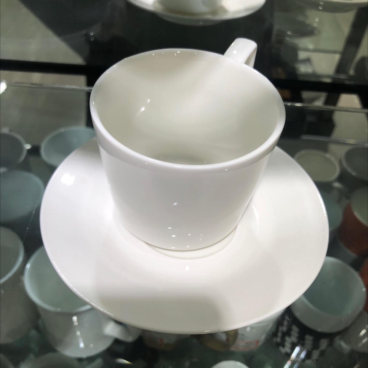 陶瓷白杯碟 厂家直销批发零售线下实体店现货