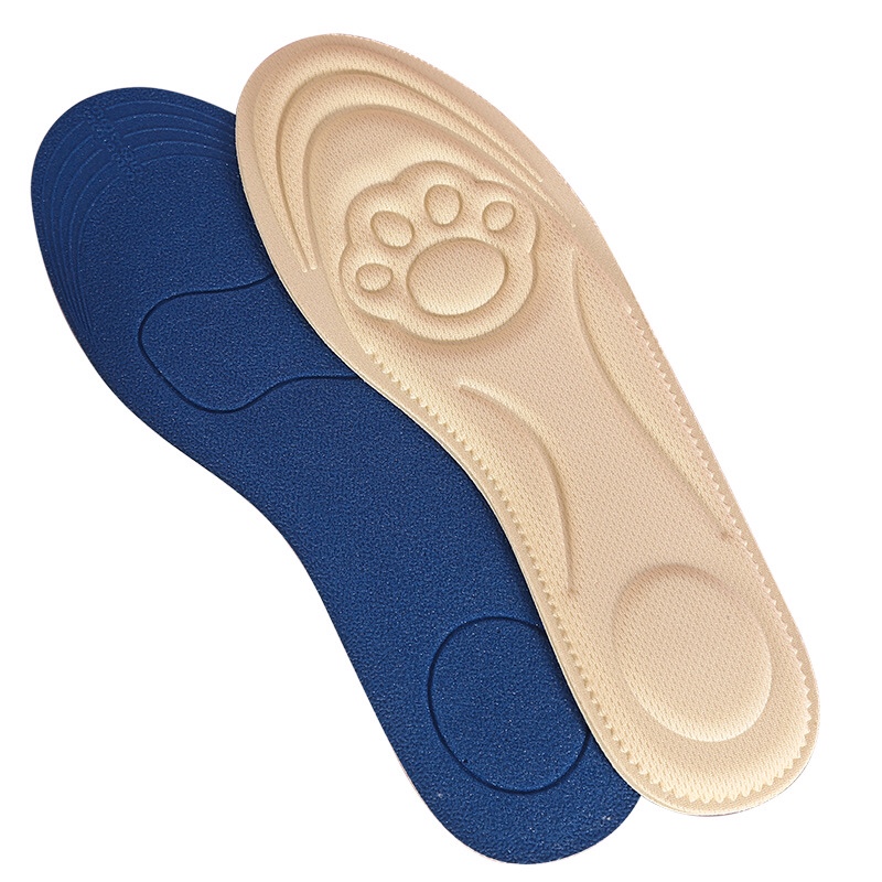 Factory direct sales of autumn and winter cat paw breathable sweat-absorbing pressure-reducing insoles, high heels, casual shoes, 4D anti-odor massage insoles detail image 16