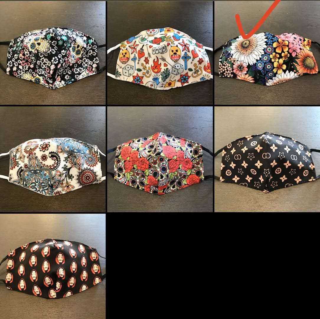 印花涤棉口罩