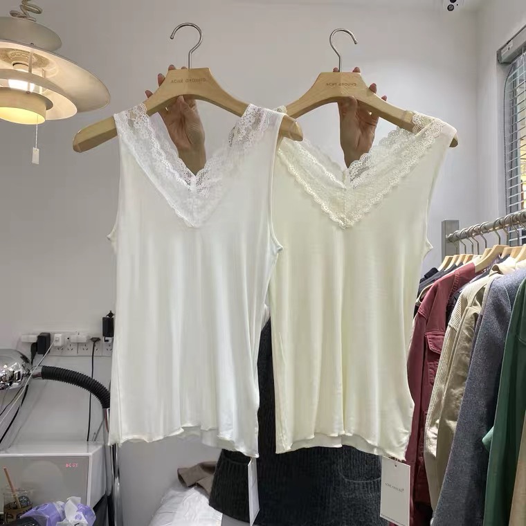 韩版蕾丝小背心