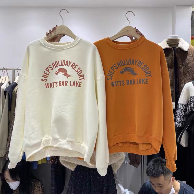 韩版加厚加绒卫衣产品图