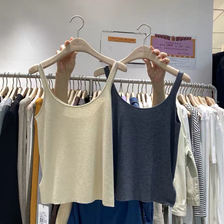 韩版纯色小背心