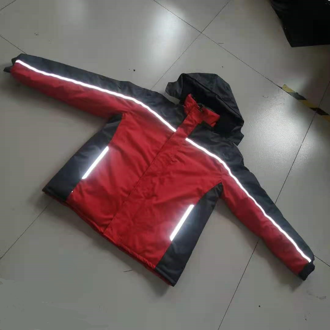 God Send Double Color Cotton-Padded Raincoat details Picture