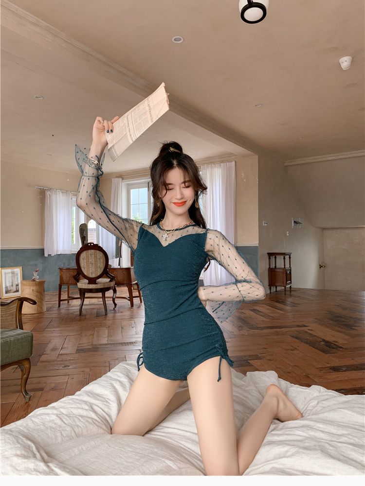 3Gulangyu swimsuit manufacturer direct sale of two-piece swimsuit one-piece swimsuit hot spring bikini set thumbnail