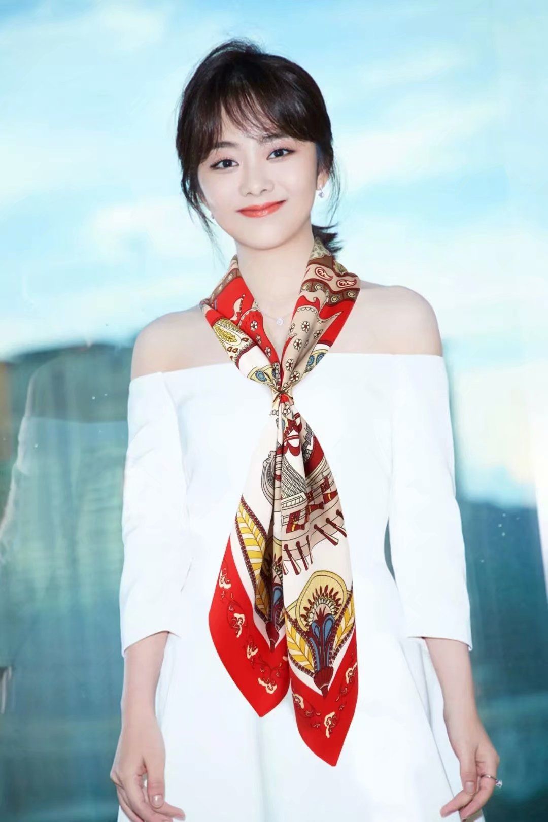 Jane Eyre Siyuan 90 Square Scarf Korean Version, fashionable and versatile, Spring and autumn imitation silk printed silk scarf, professional square scarf, scarf, e-commerce gift