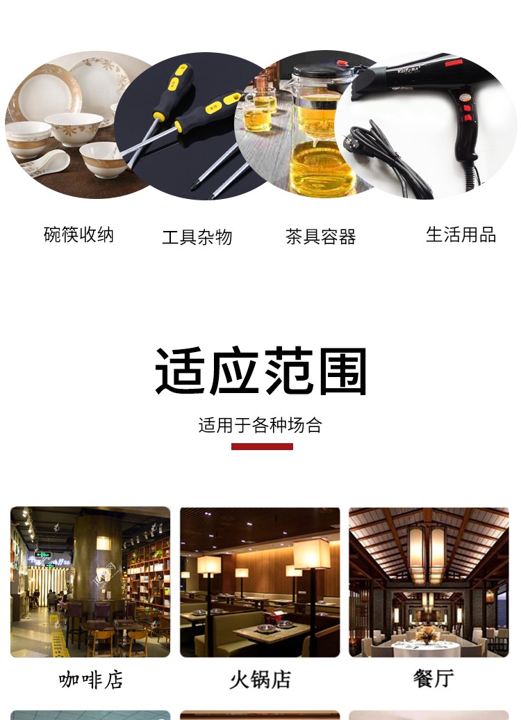 三层传菜酒水车收餐车商用餐厅移动收碗车送餐小手推车酒店塑料框详情图3