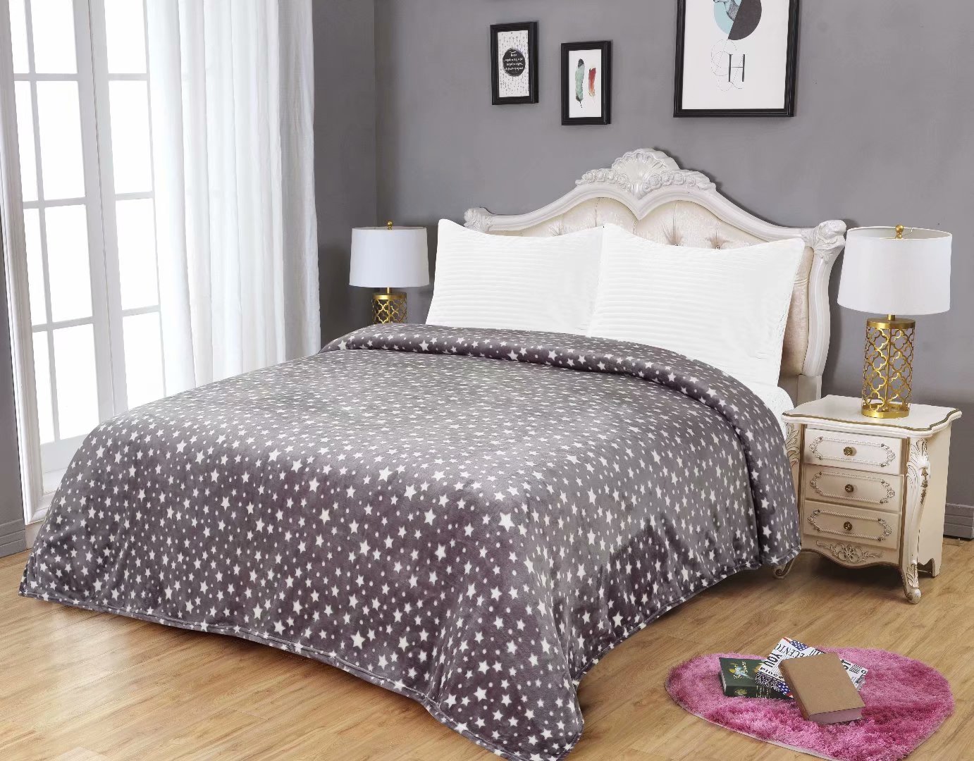 新款法兰绒三件套被子 多款式可选详情图20