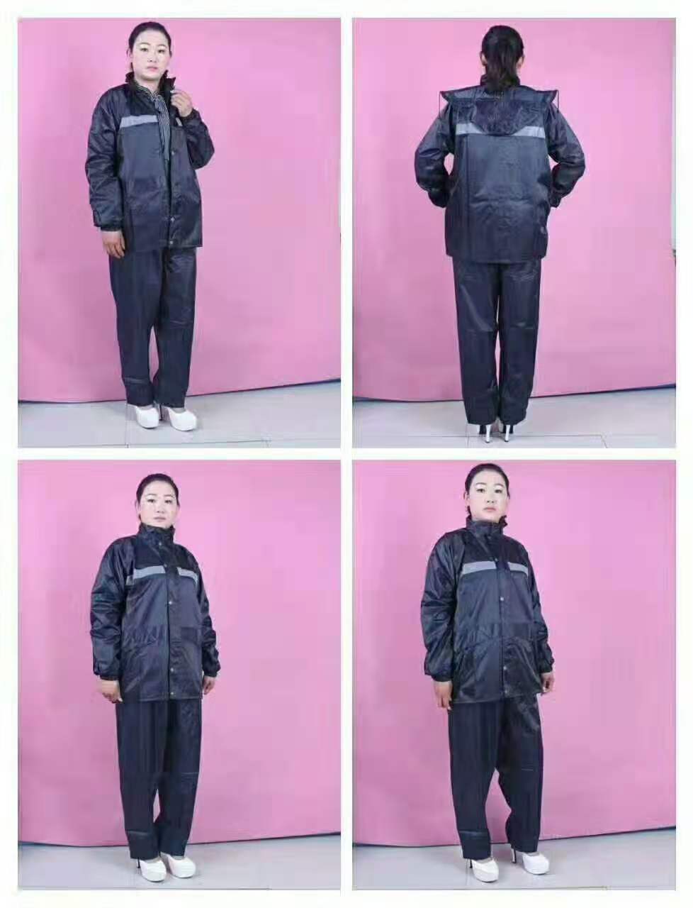 Gift Reflective Strip Raincoat Set 0138#