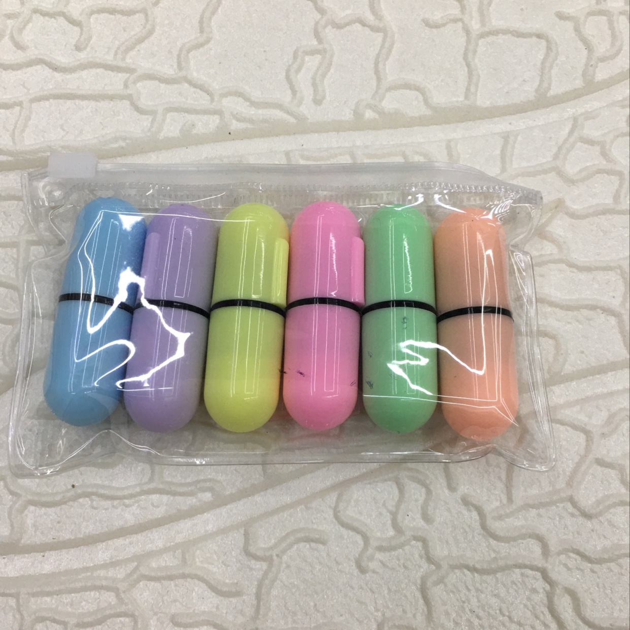 Pills 6 color highlighters each pack 200 thumbnail