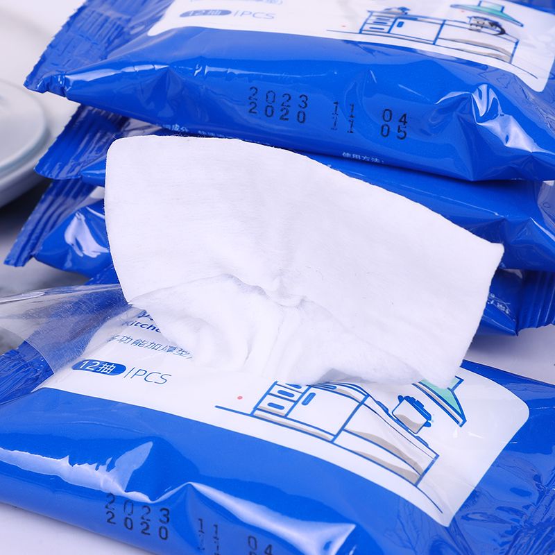 5 packs of kitchen wet wipes, 12 pieces per pack, degreasing and stain-removing household cleaning wet wipes, oiling paper, disposable kitchen paper. Take a photo and we will send you 5 packs Item Picture
