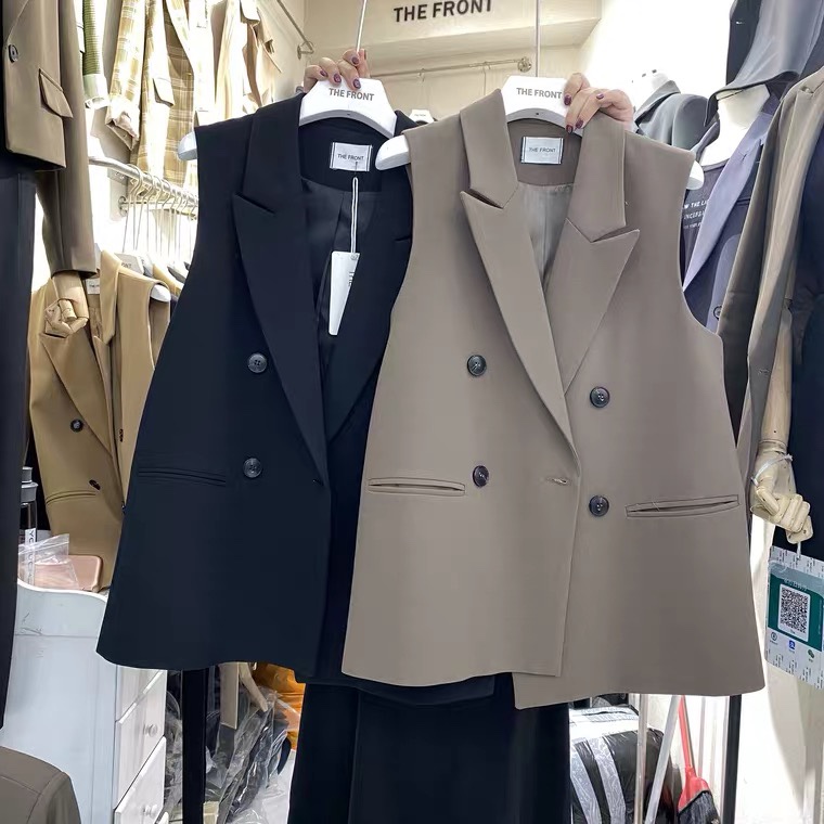 男式休闲西装实物图