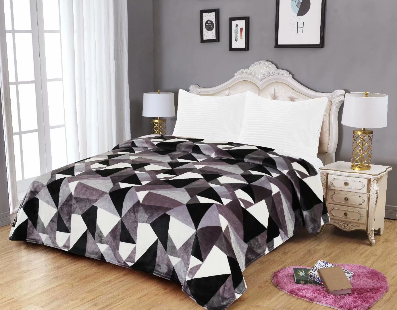 新款法兰绒三件套被子 多款式可选细节图