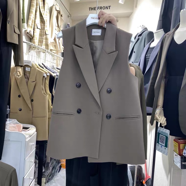 韩版西装马甲产品图