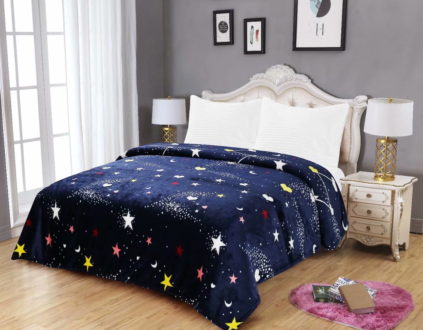 新款法兰绒三件套被子 多款式可选产品图