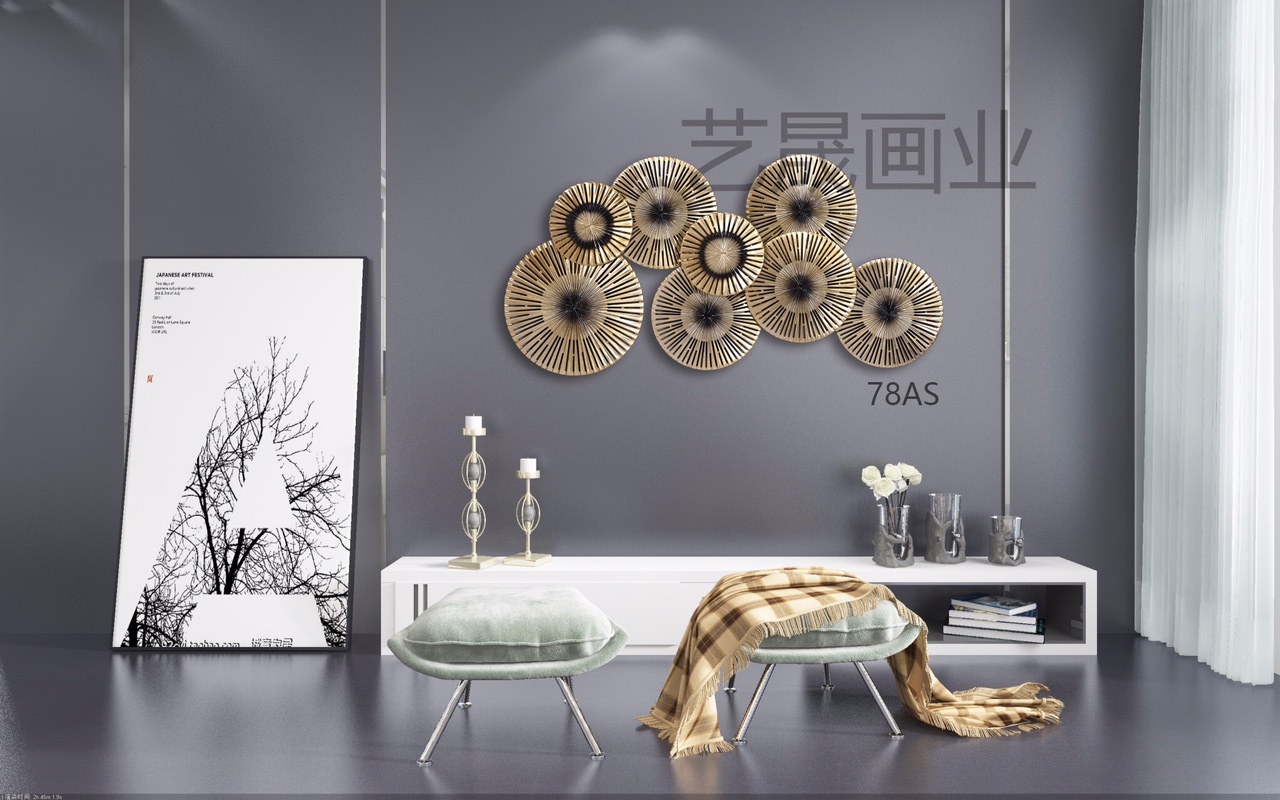 客厅画简约抽象轻奢画沙发背景墙装饰画玄关立体画