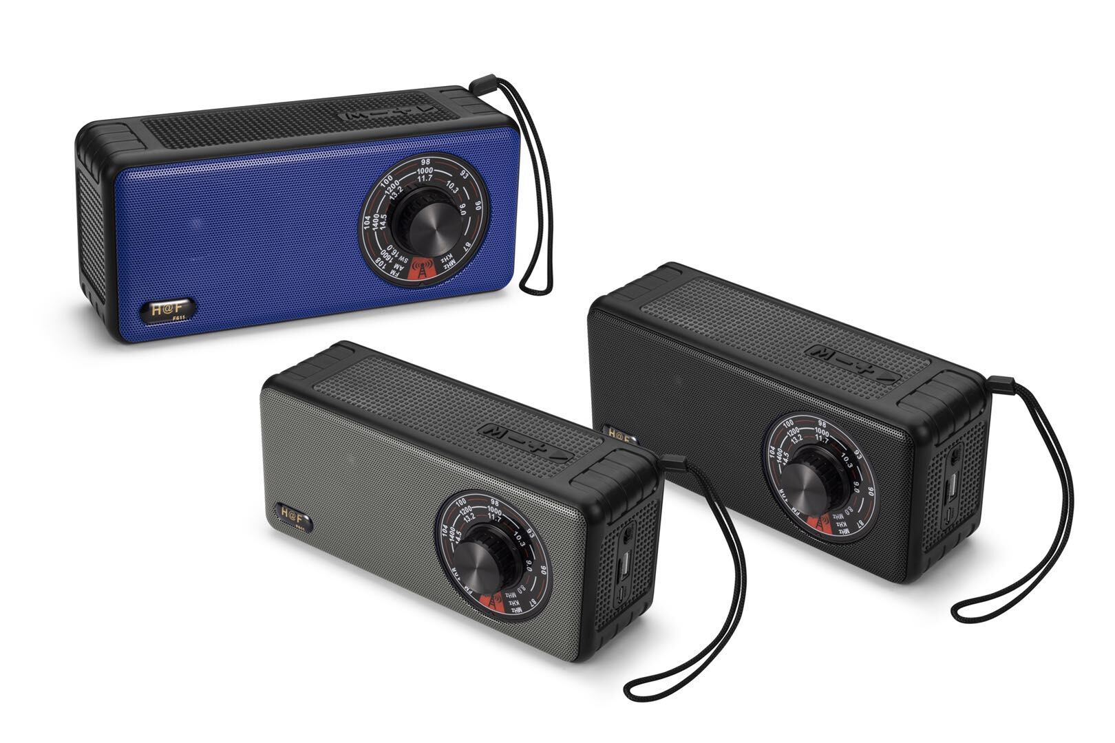 NEW SW AM FM Bluetooth Speakers with 1200 mah Battery, Bass Sounds F611 usb wireless speaker