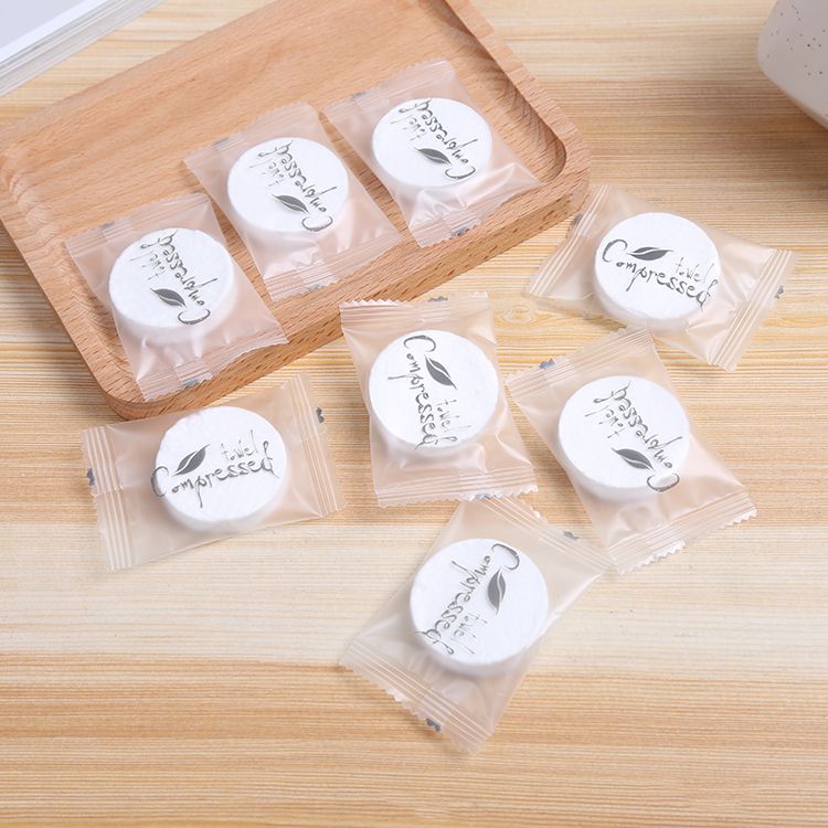 Compressed towels are disposable items. Towels are essential for going out details Picture