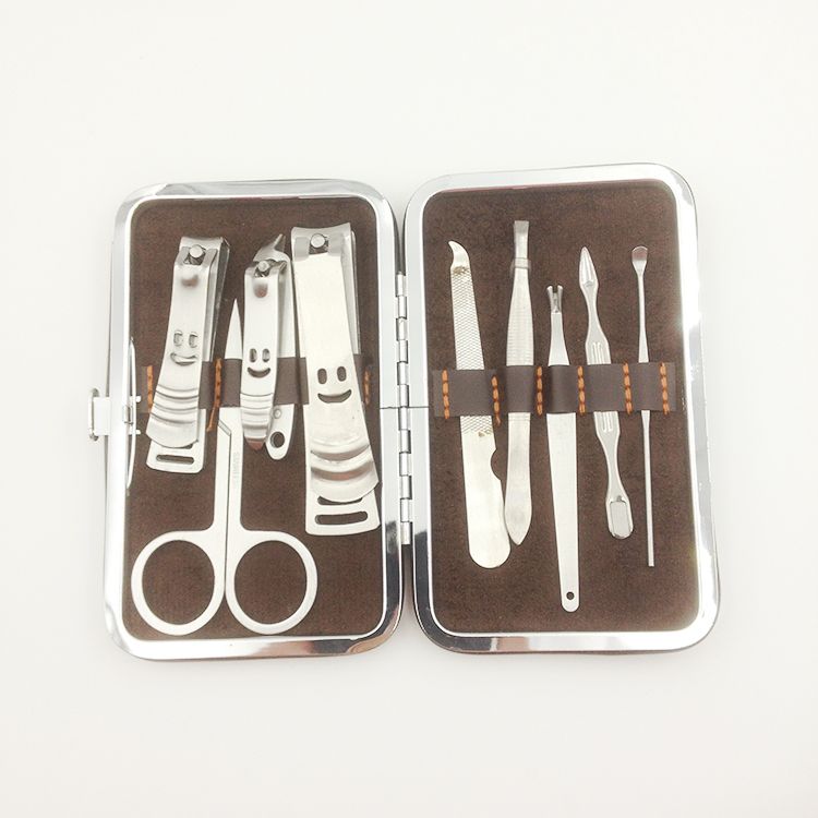 Daily stainless steel luxury nail clippers 9-piece set, beauty set, nail clippers 365-9S details Picture