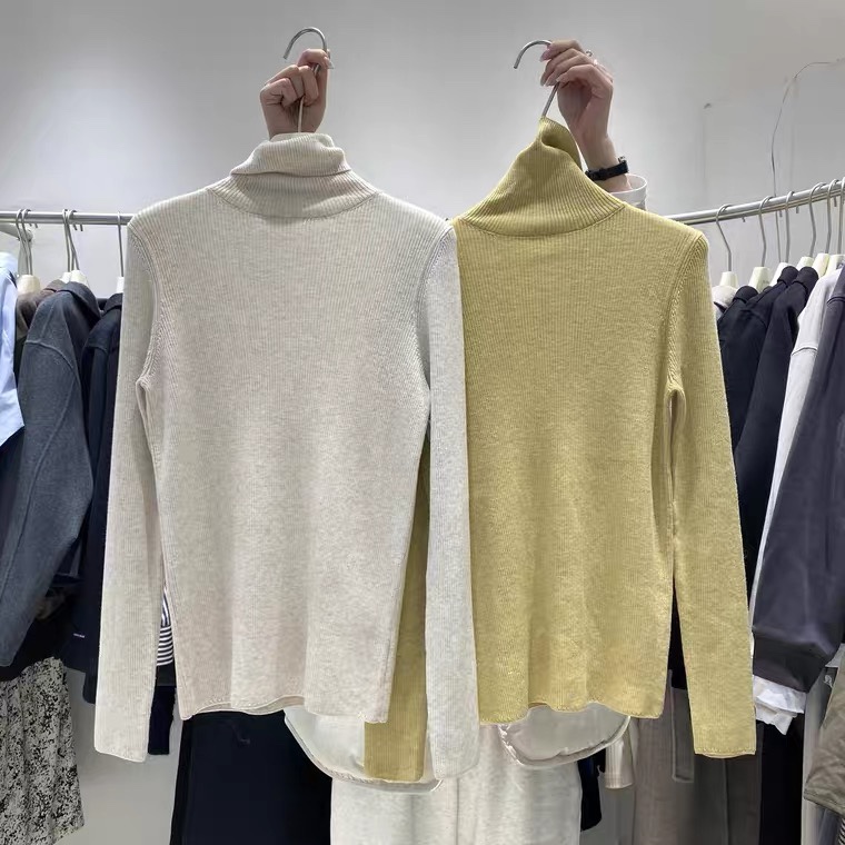 韩版高领打底衫细节图