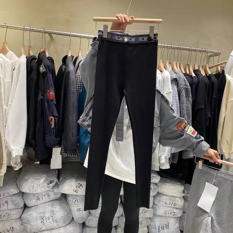 韩版打底裤细节图