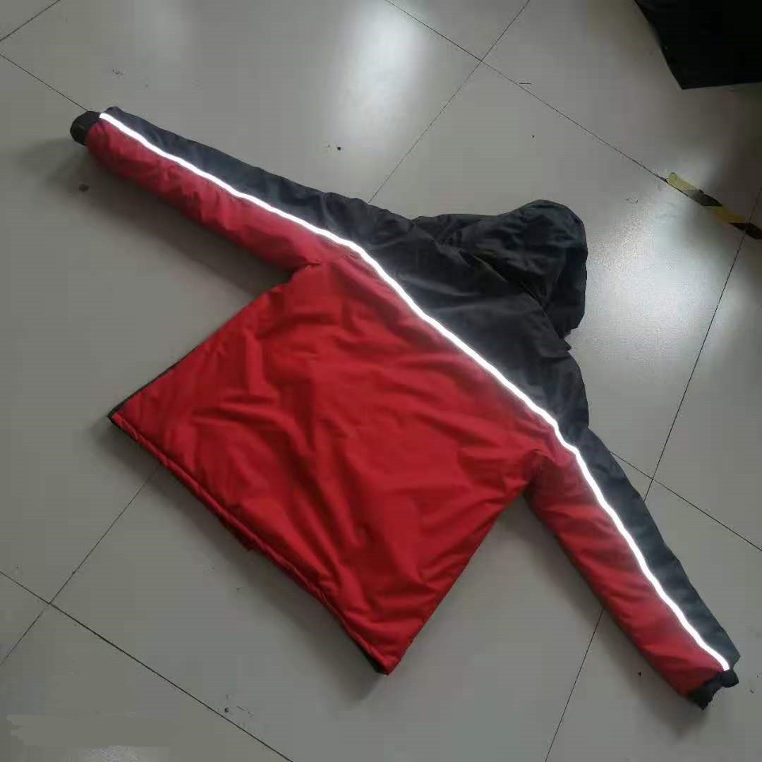 God Send Double Color Cotton-Padded Raincoat Specification drawing