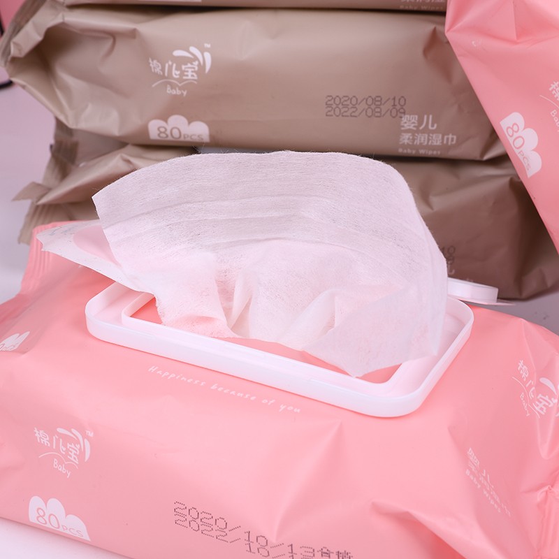 80P baby cotton soft towel, special dry tissue for babies, new pull-out face towel, dry and wet dual-purpose thick soft towel pic 7