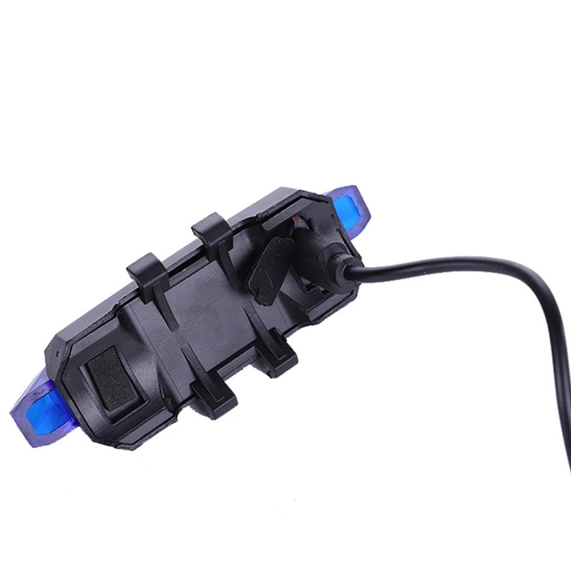 Wholesale USB charging night riding warning lights, mountain bike LED waterproof headlights, warning lights detail image 3