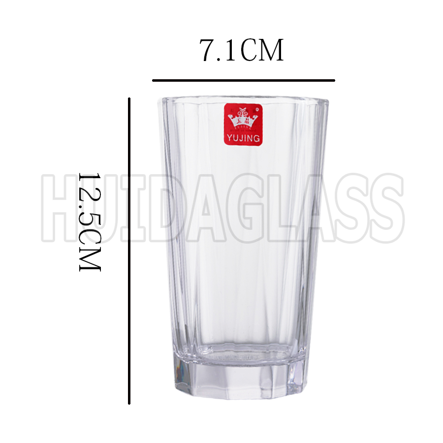 Yiwu Good Goods Huida Glass High Quality 290Ml Beer Glass Drink Cup Milk Cup Juice Cup Yja1505-2