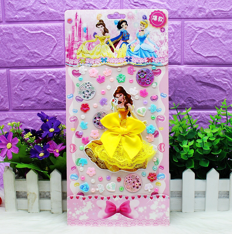 HE princess dress diamond sticker Specification image