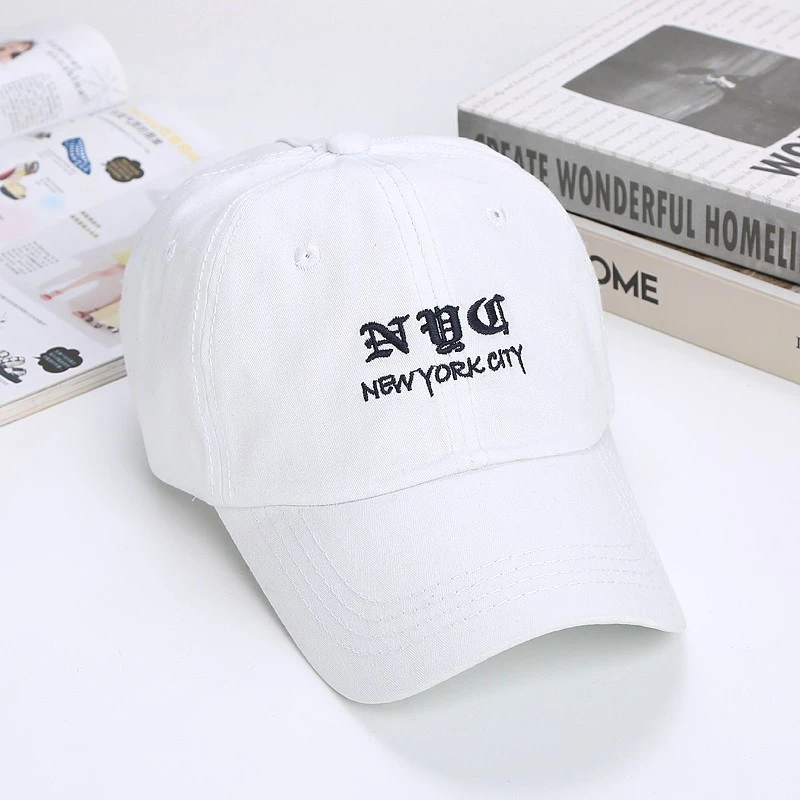 Korean streetwear brand embroidered simple men's and women's outdoor casual sunshade baseball cap 19003 detail image 4